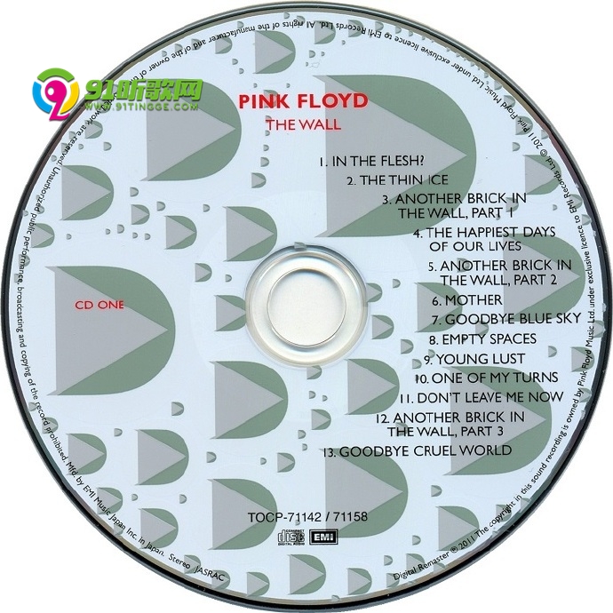 【摇滚经典】平克·弗洛伊德《迷墙》2CD.1979[FLAC+CUE整轨] 平克弗洛伊德,摇滚,经典,平克,弗洛, 5619