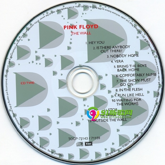 【摇滚经典】平克·弗洛伊德《迷墙》2CD.1979[FLAC+CUE整轨] 平克弗洛伊德,摇滚,经典,平克,弗洛, 8712