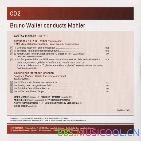 (分享)瓦尔特指挥马勒交响曲 7CD FLAC 分享,瓦尔特,指挥,马勒交响曲,交响曲, 3948