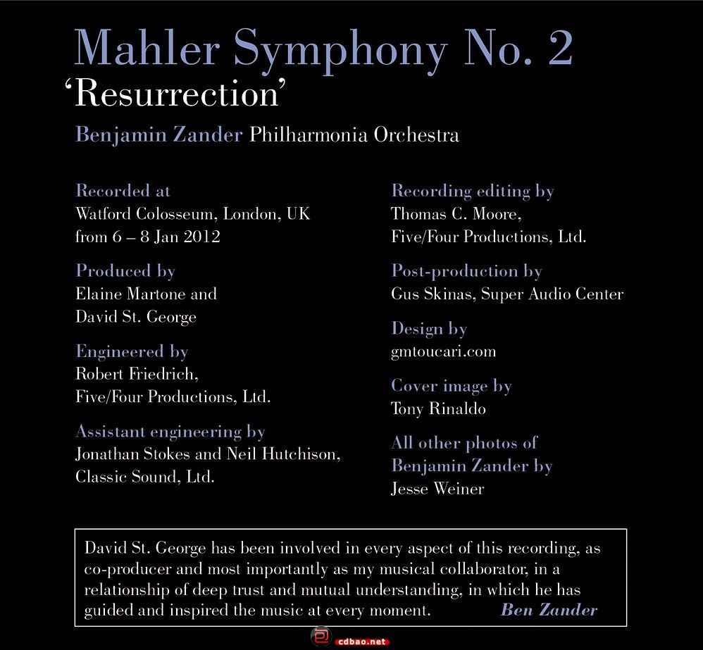 Mahler《马勒第二号交响曲》FLAC分轨/BD 马勒,第二,二号,交响曲,分轨, 8241